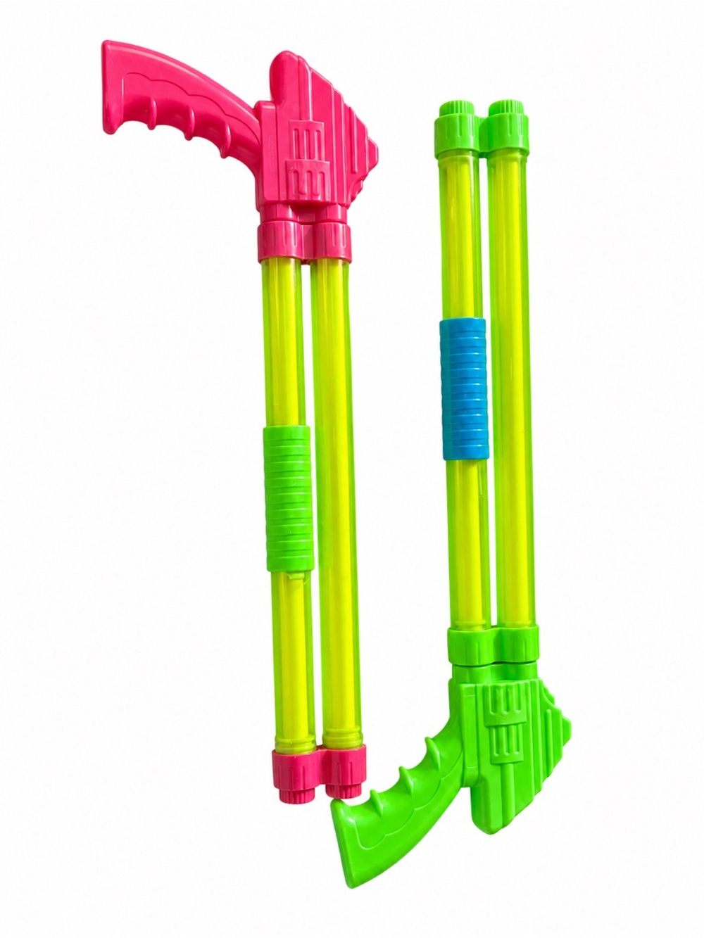 Kids Water Shooter Toy - Neon Green & Pink Pump Blaster